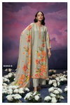 Adeline 2252 By Ganga Silk Organza Printed Dress Material Catalog